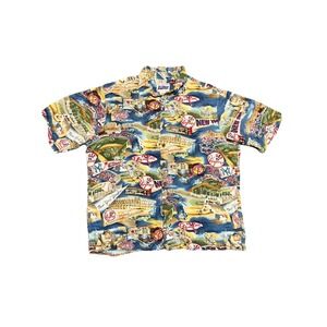 Reyn Spooner New York Yankees Hawaiian Shirt Men's AOP MLB Size XL